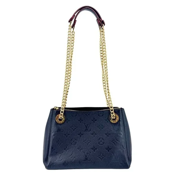 Louis Vuitton Surene BB Empreinte Leather Shoulder Bag Navy Blue - Picture 3 of 16